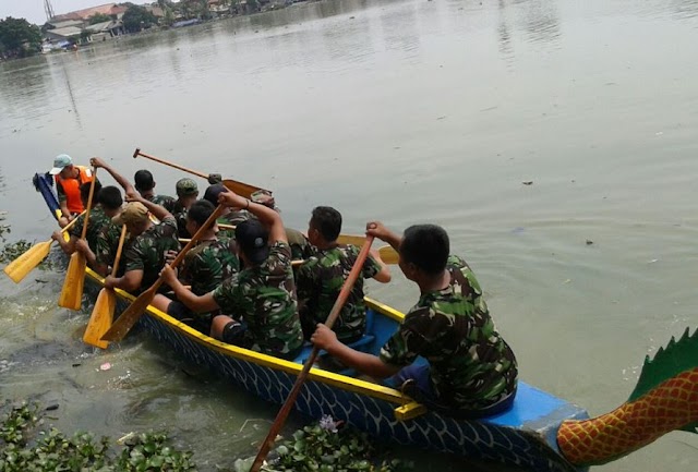 Kodim Depok Raih Juara II Festival Perahu Naga