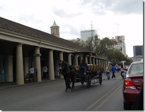 Horse buggies, the oldest tradition in New Orleans is still a popular item on the tourist attraction.
