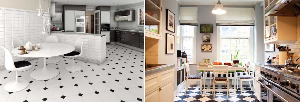 10 Ide Keramik  Lantai Dapur  dengan Motif dan Warna yang 