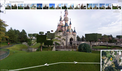 Le Parc Disneyland de Paris dans Google Street View