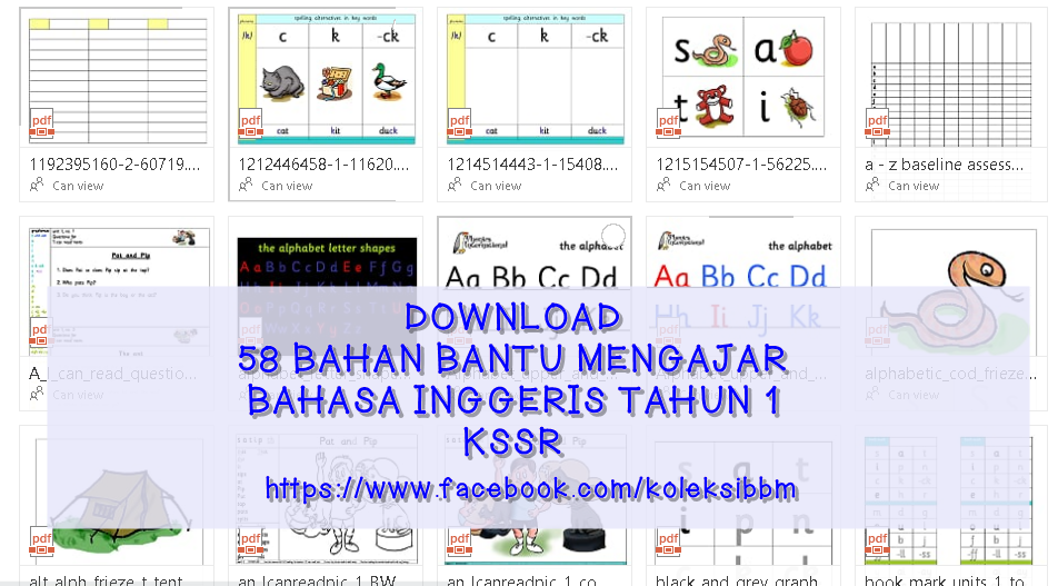 Koleksi Bahan Bantu Belajar (BBM): DOWNLOAD  58 BAHAN 