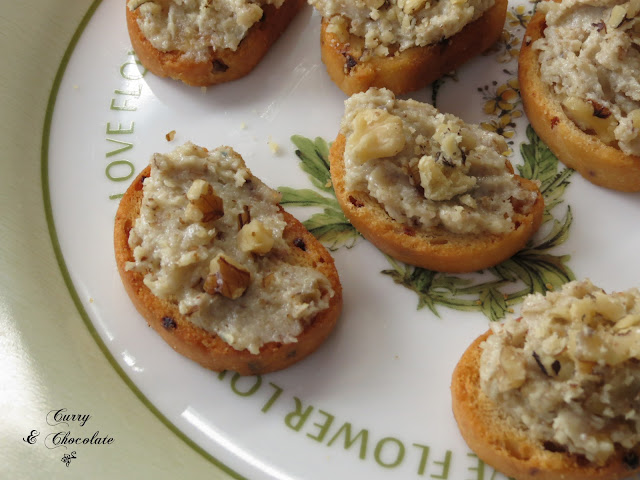 Crema de gorgonzola y nueces - Gorgonzola and walnuts spread