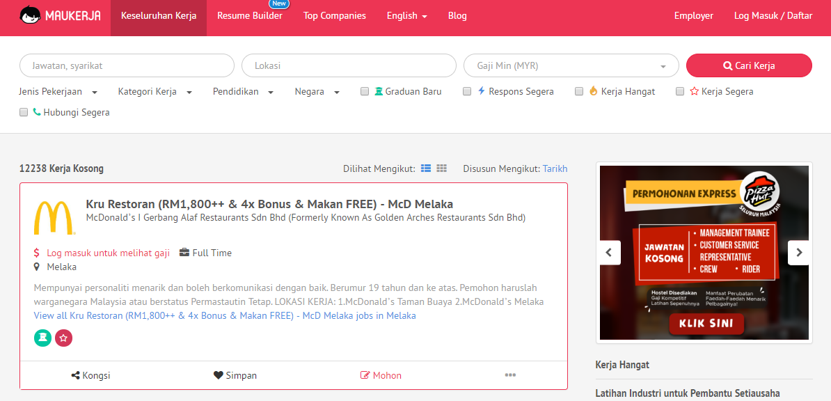 5 Laman Web Berkesan untuk Mencari Pekerjaan - Azwar Syuhada