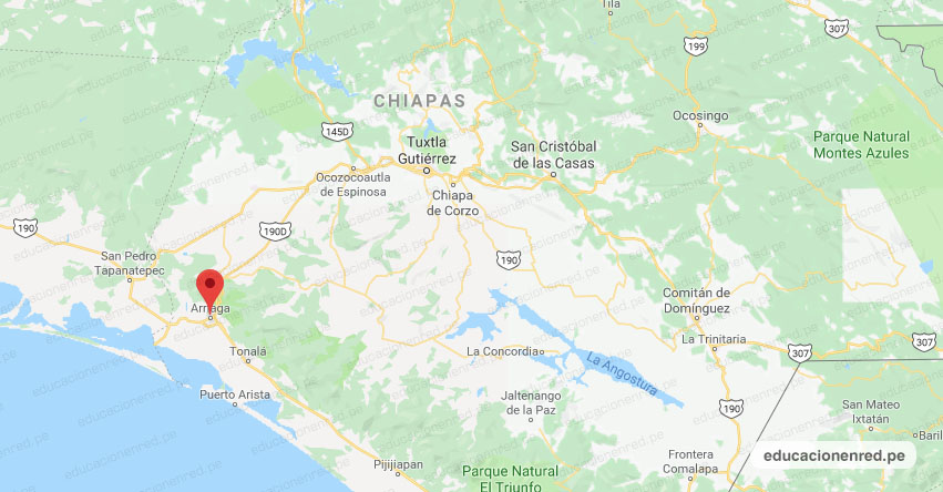 Temblor en México de Magnitud 4.2 (Hoy Domingo 9 Junio 2019) Sismo - Epicentro - Arriaga - Chiapas - www.ssn.unam.mx