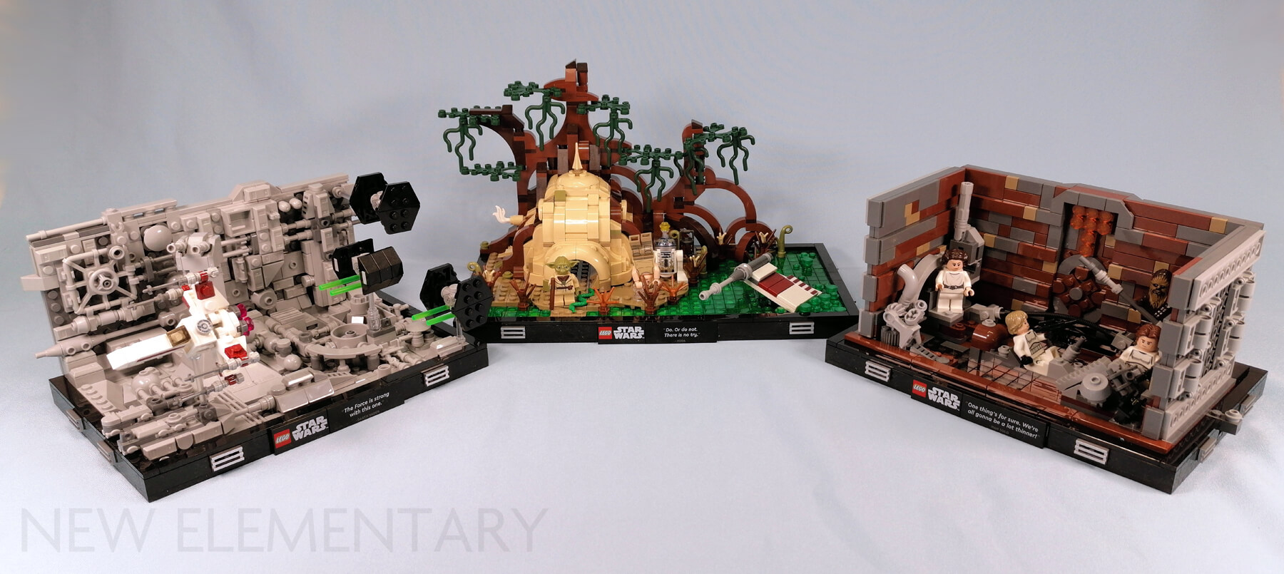 LEGO® Star Wars review: 75329 Death Star Trench Run, 75330 Dagobah Jedi  Training & 75339 Death Star Trash Compactor