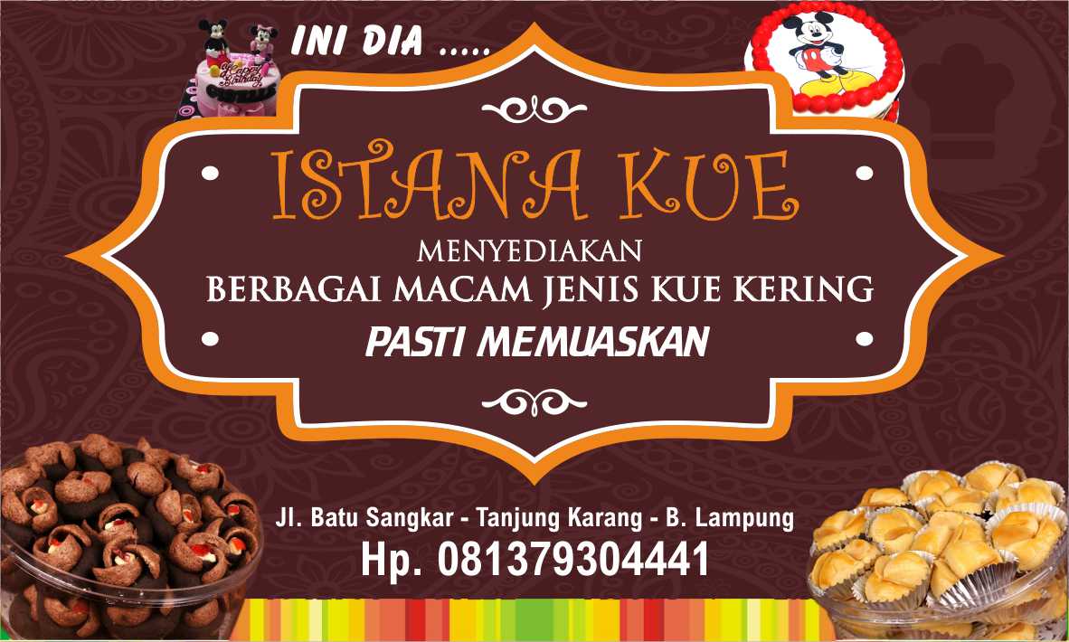 Afrora Desain  Desain  Banner  Sttiker Toko  KUE ISTANA KUE 