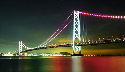  Jembatan yang menghubungkan dua pulau besar di Jepang Akashi-Kaikyo, Jembatan Terpanjang di Dunia!