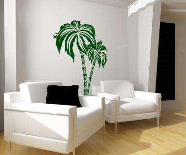  Stiker  Dinding  motif Pohon Palm untuk Dekorasi cat dinding  
