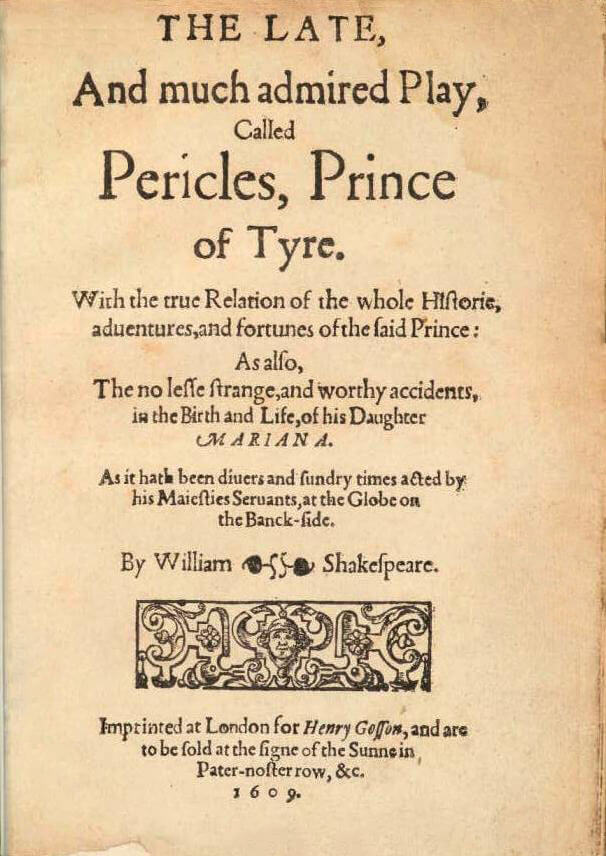 Pericle Prince Of Tirus