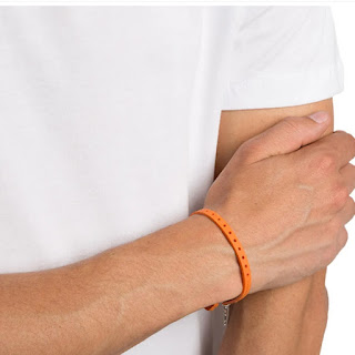 pulseira masculina laranja
