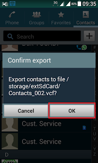 cara backup data kontak di android anda