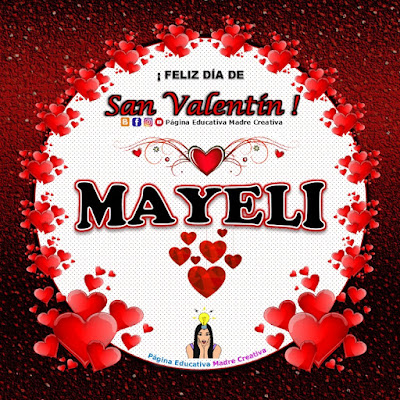 Feliz Día de San Valentín - Nombre Mayeli