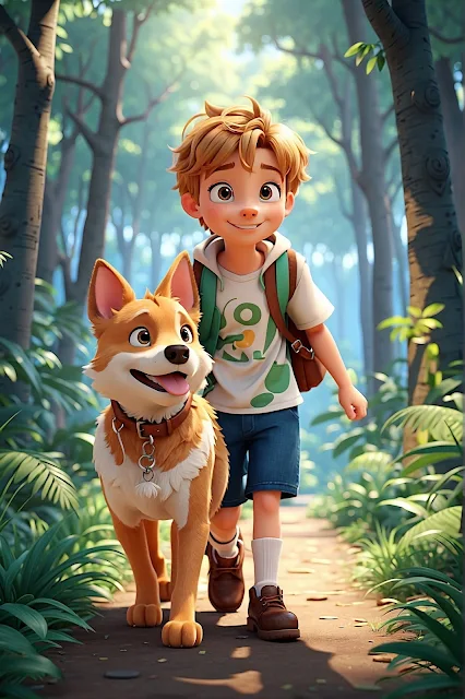 LEARNING ZONE LANGUAGES: English Story | Boy in the forest