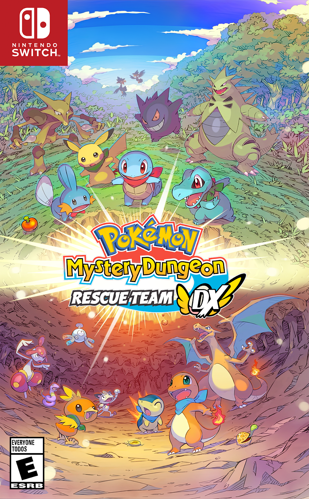 Pokemon Mystery Dungeon: Rescue Team DX - Cover Art