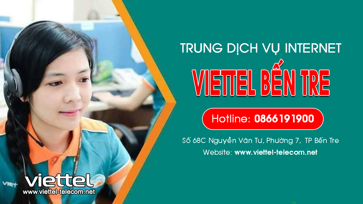 Viettel Bến Tre - Tổng đài lắp mạng Internet + Truyền hình Viettel