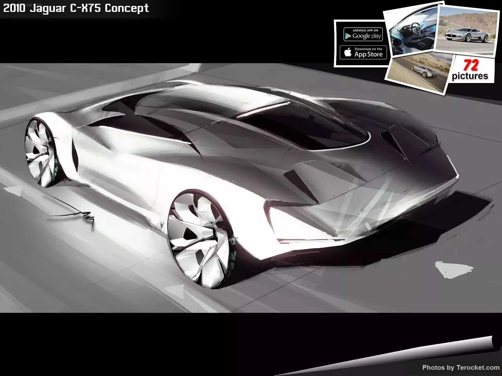 Hình ảnh xe ô tô Jaguar C-X75 Concept 2010 & nội ngoại thất