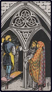 The 3 of Pentacles - Tarot Card from the Rider-Waite Deck