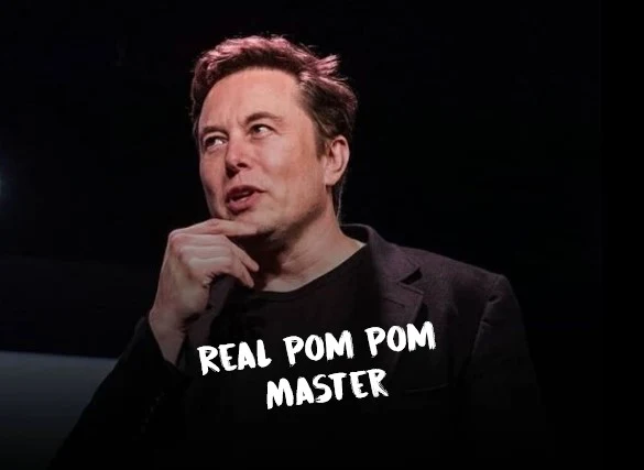 Elon Musk Pom Pom Master
