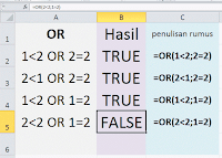 Jenis Operator Excel