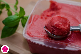 Recette facile de Sorbet fraise basilic - avec ou sans sorbetière 