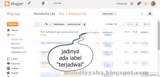 Cara Membuat Postingan Terjadwal