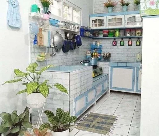 contoh meja dapur beton minimalis