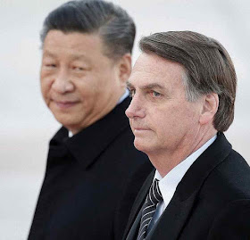 Xi-Jinping e Bolsonaro, o chinês prometeu maravilhas mas só chegou o coronavírus