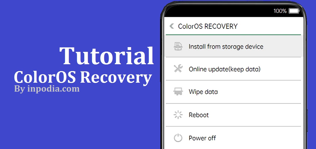 Cara Keluar dari ColorOS Recovery perangkat Oppo