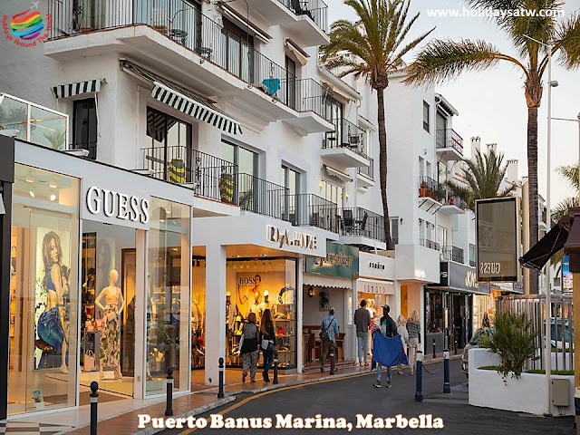 Shopping at Marbella, Spain