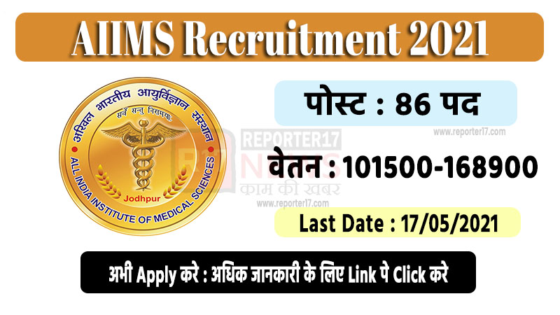 AIIMS Recruitment 2021