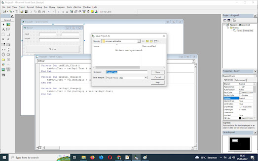 save project visual basic