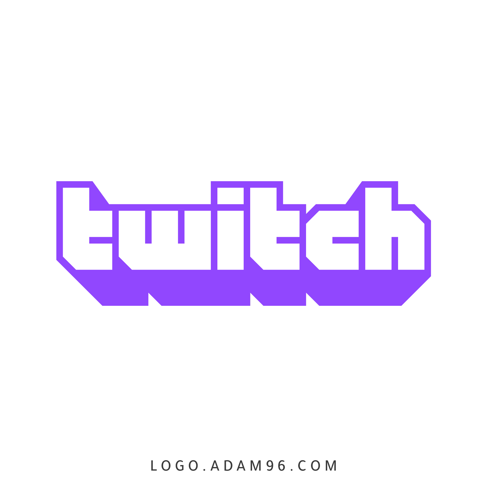 تحميل شعار تطبيق تويتش شفاف Logo Twitch PNG