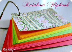 DIY flipbook, DIY journal, DIY notebook, papercrafting, recipecard crafts, mod podge