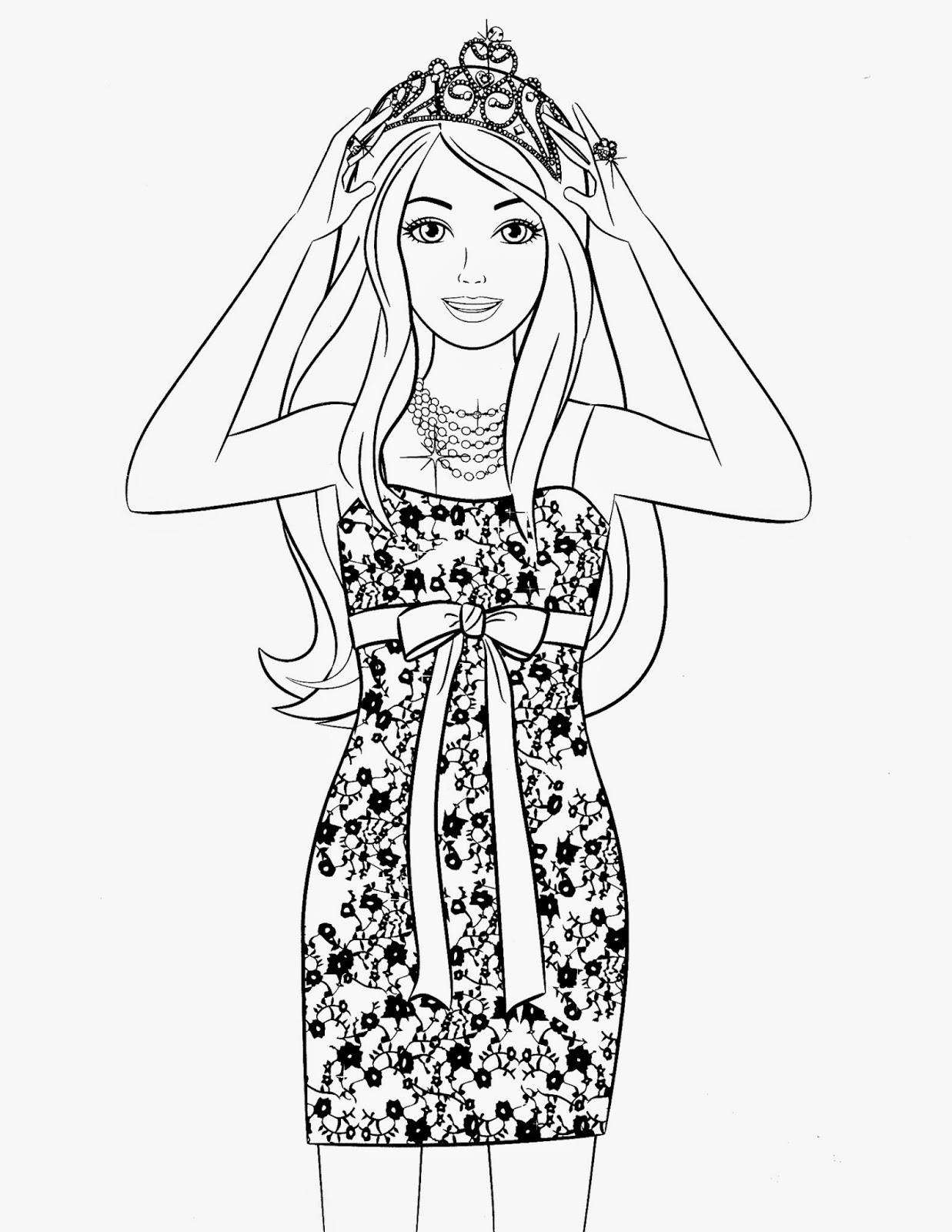 Download Coloring Pages: Barbie Free Printable Coloring Pages