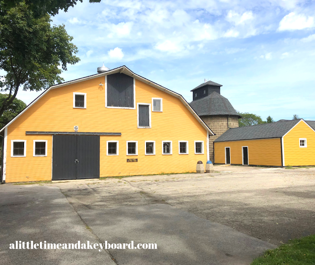 A complex of stables and barns invite exploration at St. James Farm.