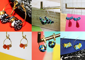 recycled glass jewellery, Ghanaian bead earrings, Krobo bead earrings, ethically made earrings, ethical glass earrings