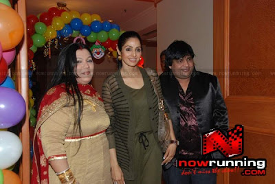 Jaya Bachchan and Sridevi visit @ Bappi Lahri's grand son Swastik's bday