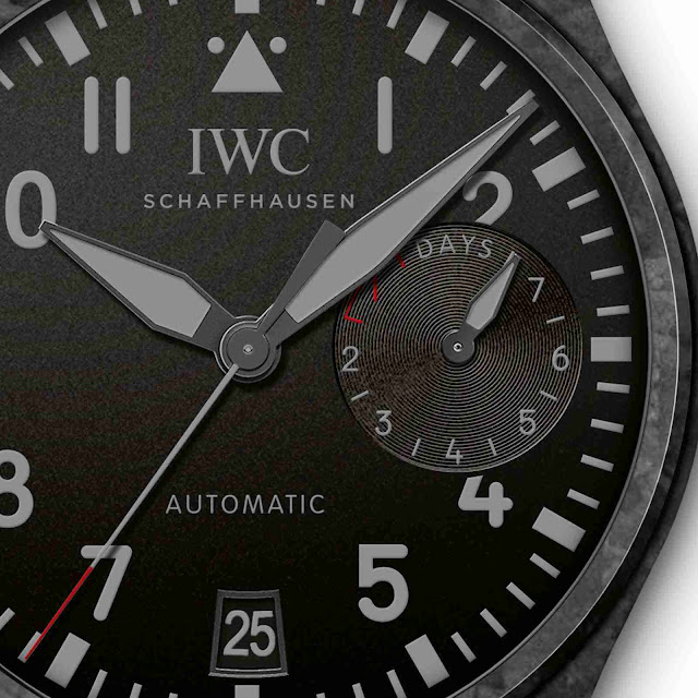 Description of IWC Big Pilot's Automatic Watch Edition Black Carbon IW506101 Replica