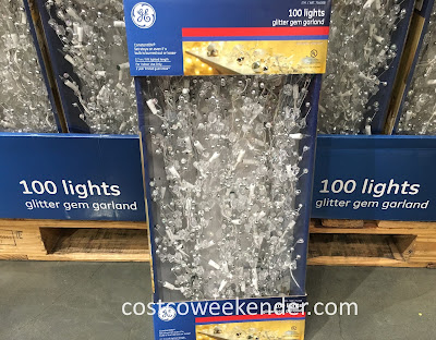 Brighten up your home with the GE Glitter Gem Garland