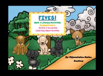 http://www.teacherspayteachers.com/Product/FIVES-Puppies-Original-Poetry-Math-Literacy-Centers-1228568