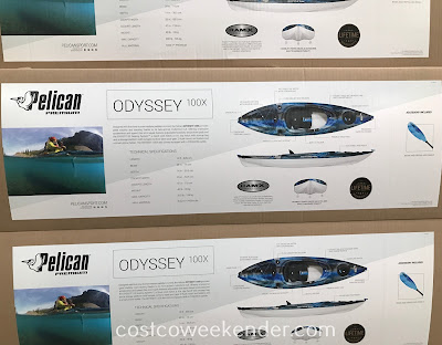 Costco 1172276 - Pelican Odyssey 100X Sit In Kayak: great for any outdoor enthusiast