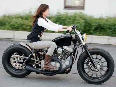 custom sport bikes and girls. Custom Harley Motorcycles