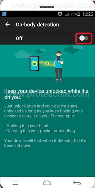 شرح خاصية On-body detection و Trusted face في هواتف الأندرويد  