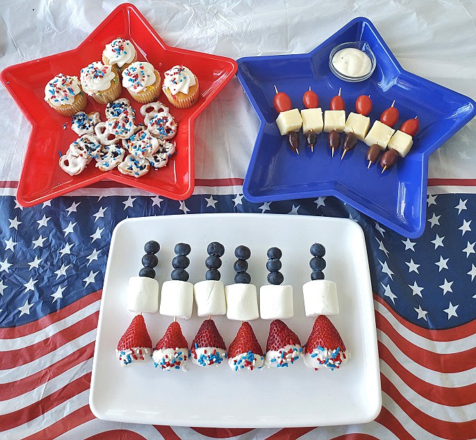 red white and blue foods