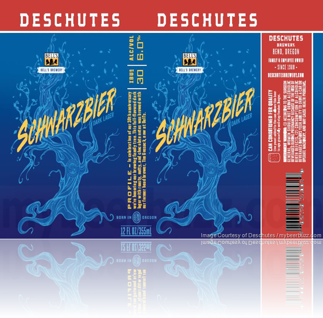 Deschutes & Bell’s Brewery Collaborate On Schwarzbier Cans