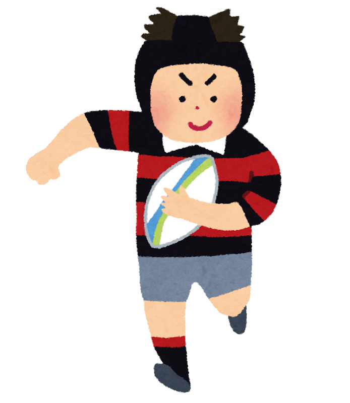 ラグビーの選手のイラスト かわいいフリー素材集 いらすとや