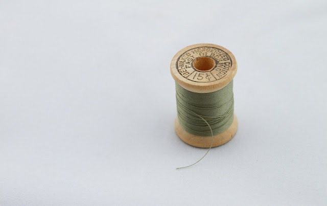 Vintage thread on wooden spool