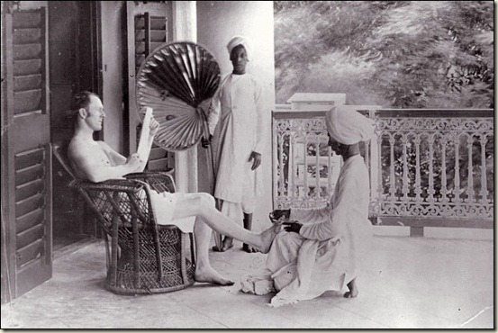 Desi Slaves Serving a Firangi Master