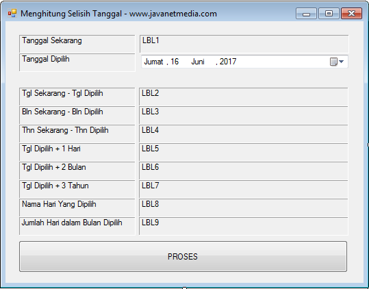 Cara Menghitung Selisih Tanggal Pada VB .NET