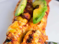 SWEET POTATO BLACK BEAN ENCHILADAS